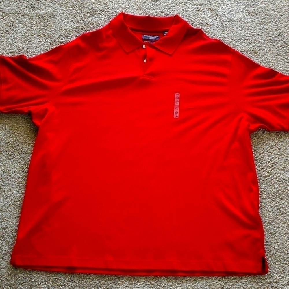 ROUNDTREE & YORKE, Mens red polo size‎ 3XT. NWOT. LUSTER SOFT.